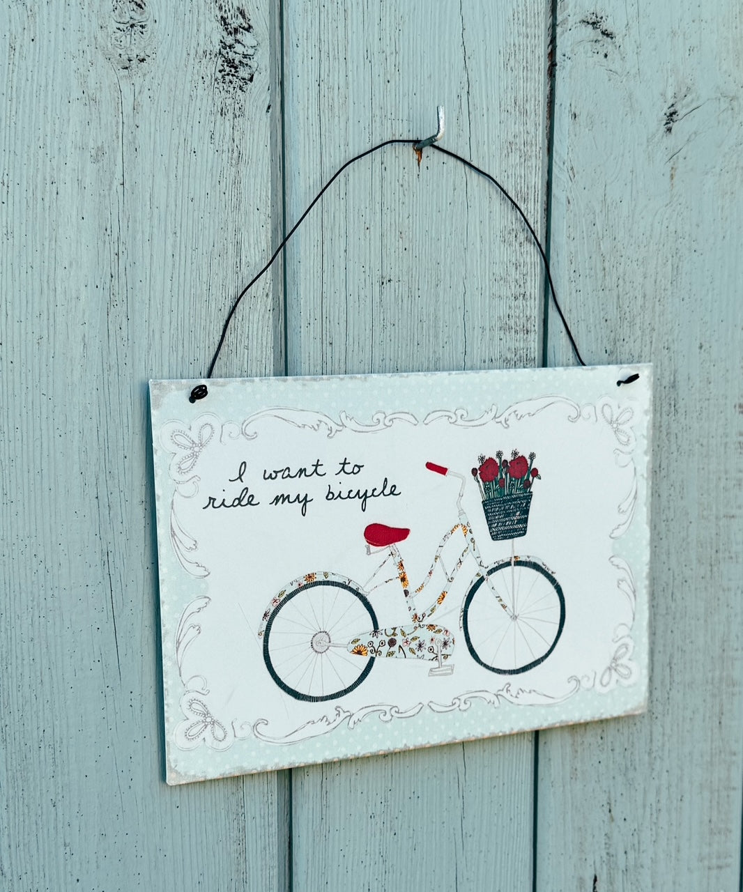 I want to ride my bicycle