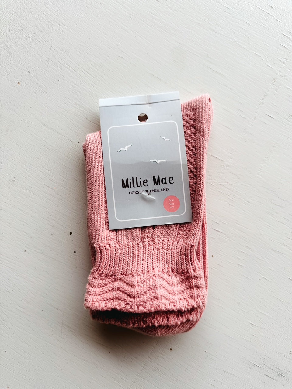 Calcetines rosa vintage