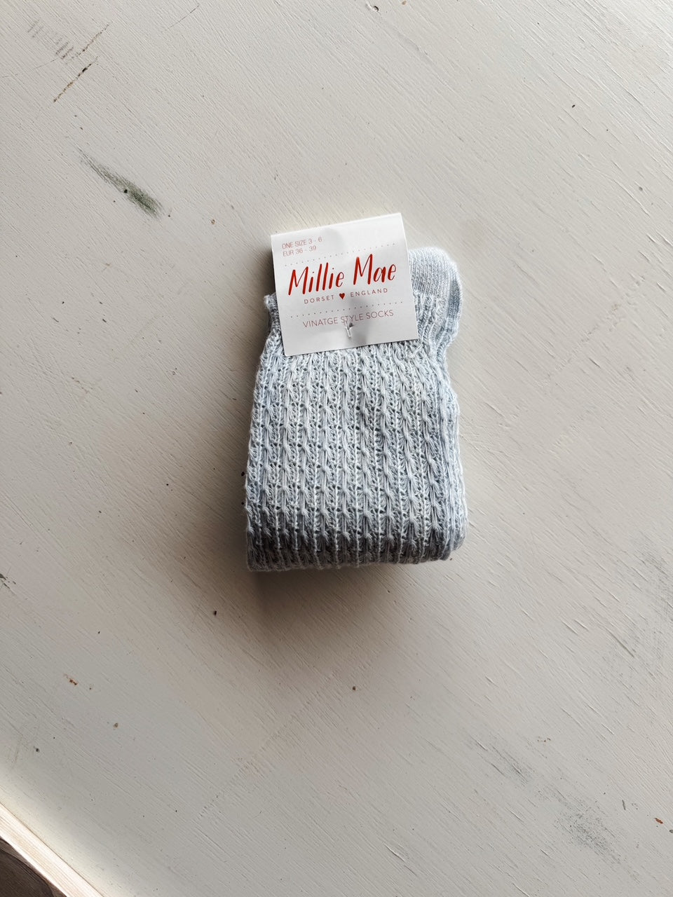 Calcetines azul vintage