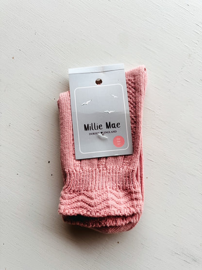 Calcetines rosa vintage