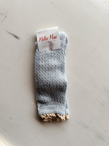 Calcetines azul vintage