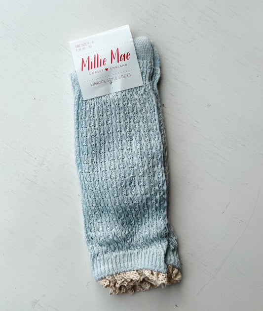 Calcetines azul vintage