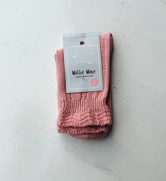 Calcetines rosa vintage